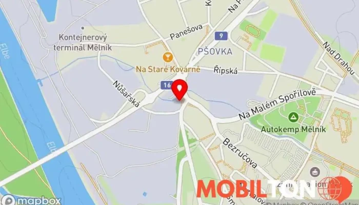 mapa Restaurant MEX - Mělník Restaurace v Českolipská 776