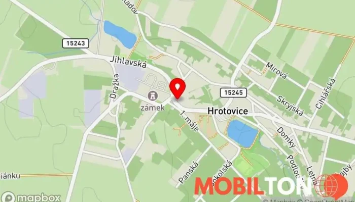 mapa Restaurant Sport-V-Hotel Restaurace v nám. 8. května 219