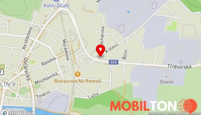 mapa Restaurant Viking Hospoda v Kolín V