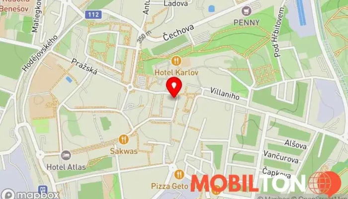 mapa Řízkárna Bufetová restaurace v Malé nám. 232