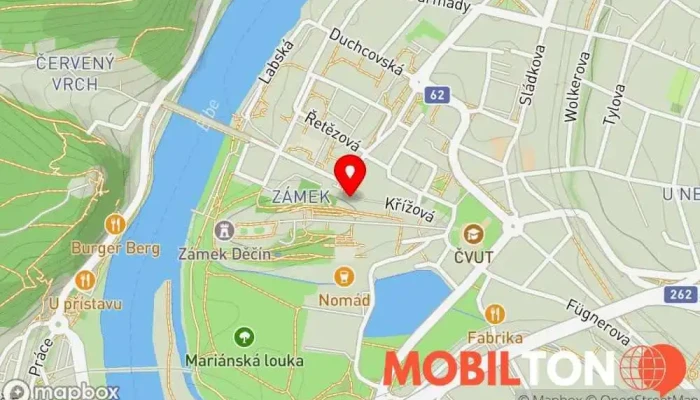 mapa Řízkárna Na Růžku Restaurace v Křížová 1410/4