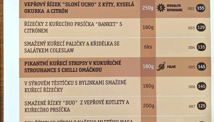 Rizkarna Na Ruzku Menu - Křížová 1410/4