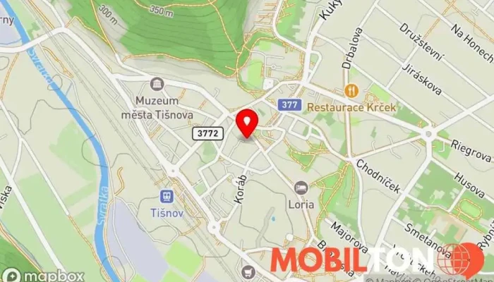 mapa R.L.SERVIS Opravna mobilních telefonů v Komenského 146 Tesco Pasáž