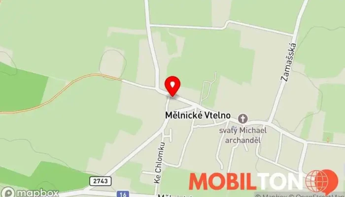 mapa Rodinný pivovar Neumann Restaurace v Chorušická 93