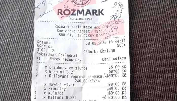 Rozmark Restaurace Pub Videa - Smetanovo Nám. 1975/2 580 01