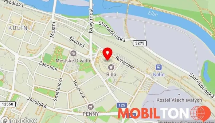 mapa Rud’s Pizza Kolín Pizzerie v Rorejcova 906 280 02