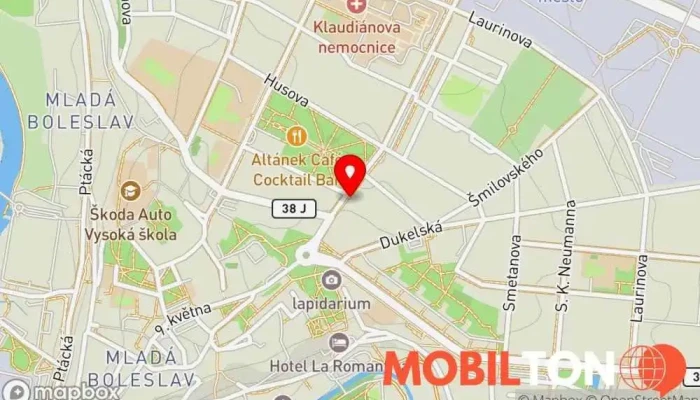 mapa Rychlé občerstvení Rychlé občerstvení v Mladá Boleslav II