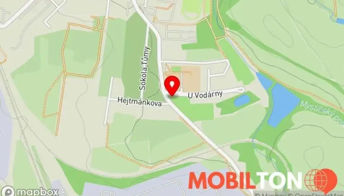mapa S-centrum Benešov Hotel, Badmintonové hřiště, Bowling / Kuželky, Sportovní hala / tělocvična, Příprava konferencí, Restaurace, Sportovní komplex, Tenisový klub, Wellness centrum v U Vodárny 2215