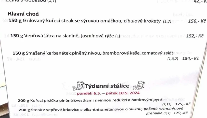 Salanda Vltava Menu - Náměstí Jaroslava Seiferta