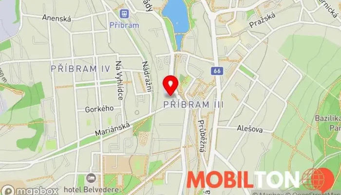 mapa Šáša Burger Rychlé občerstvení v Československé armády 31