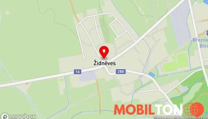 mapa Satelit Restaurace v Židněves