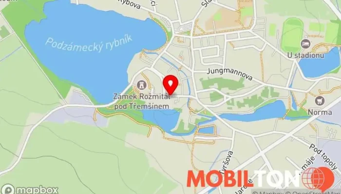 mapa Sauna Rožmitál Bar v Náměstí 8