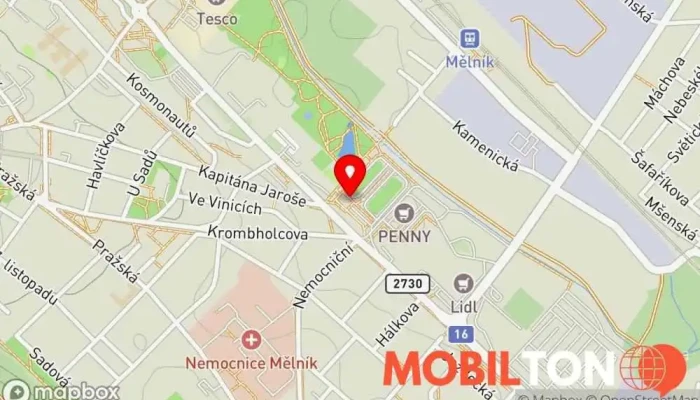mapa Sazka - Tabák Kostka - Autobusové nádraží Rychlé občerstvení v Bezručova 3582