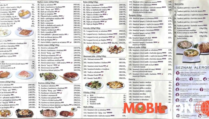 Sechuan -  Menu - Mírové Nám. 75