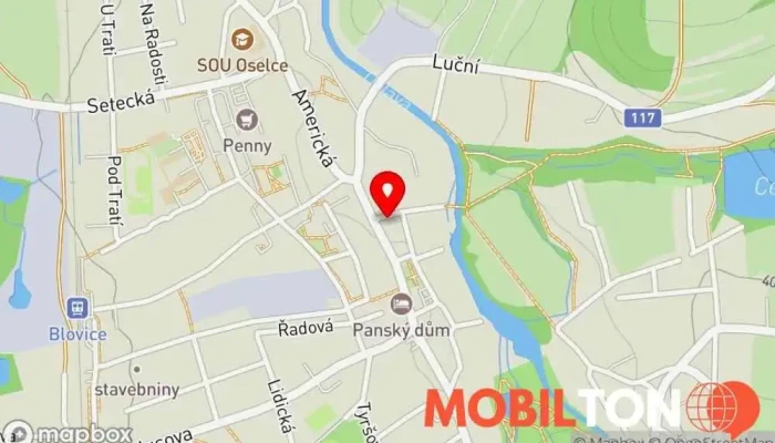 mapa Second Hand Viktorie Prodej použitého oblečení v Americká 88