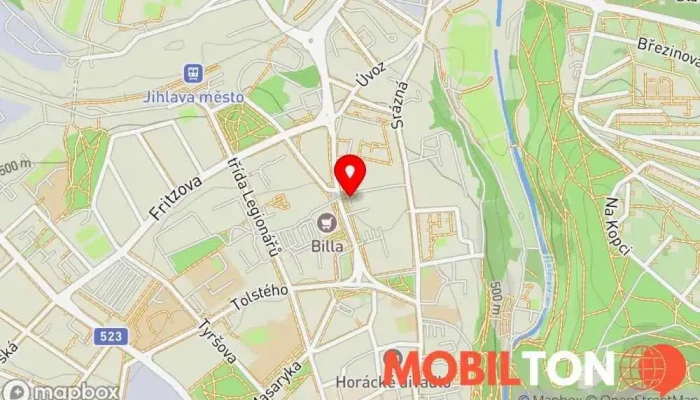 mapa Sen Bistro Jihlava Restaurace v Havlíčkova 22