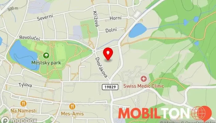 mapa Servis 3DPC Služby 3D tisku, Opravy počítačů, Opravna mobilních telefonů v Dvořákova 350