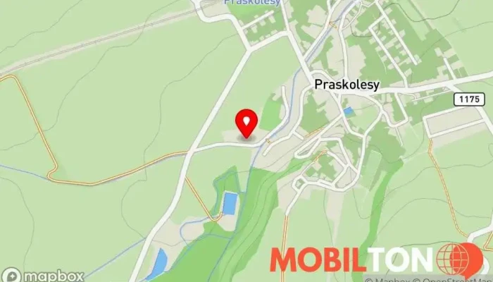 mapa Servis displeje s.r.o. Opravna mobilních telefonů v Praskolesy