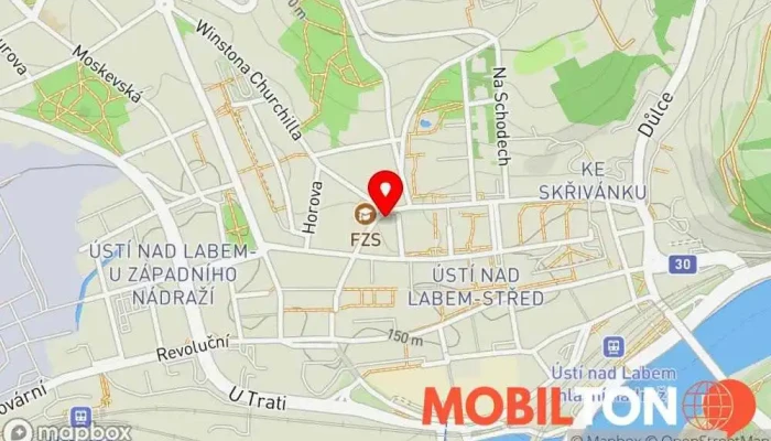 mapa Servis mobilních telefonů MOBILEXPRESS🛠 Opravna telefonů v Ústí nad Labem-město