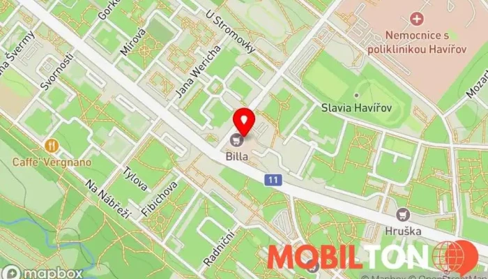mapa Servis mobilů Havířov - Opravy mobilů iPhone, Samsung, Xiaomi Opravna mobilních telefonů v Město