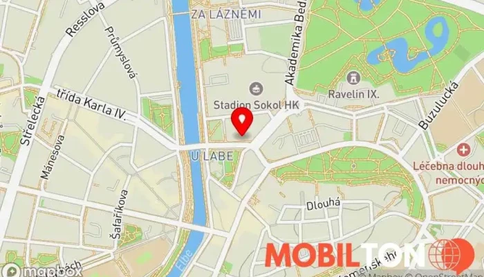 mapa Servis mobilů Hradec Králové - Opravíme to! MOBILSERVIS Opravna mobilních telefonů v Divišova 757/1
