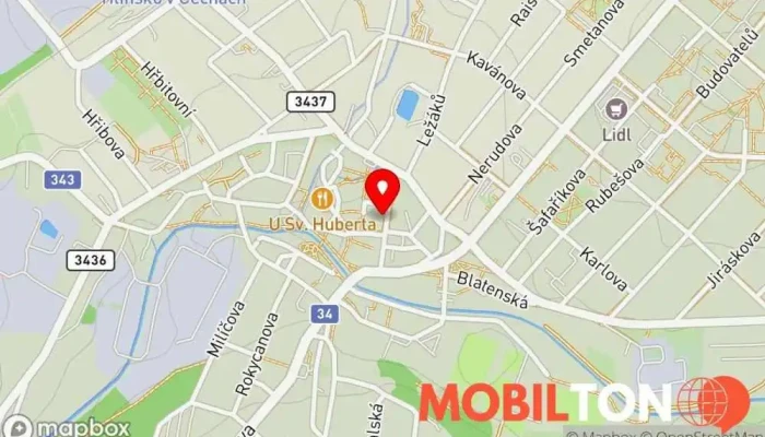 mapa Servis & prodej telefonů a příslušenství, Hlinsko Opravna mobilních telefonů, Prodej mobilních telefonů v Komenského 356