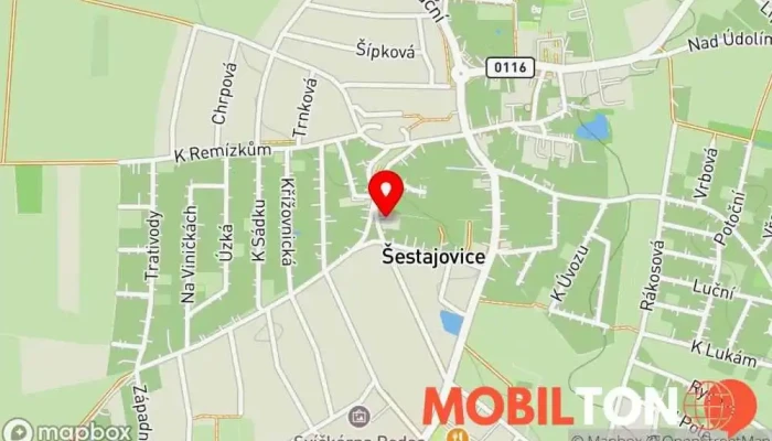 mapa Šestajovický pivovar Restaurace v Husova 66