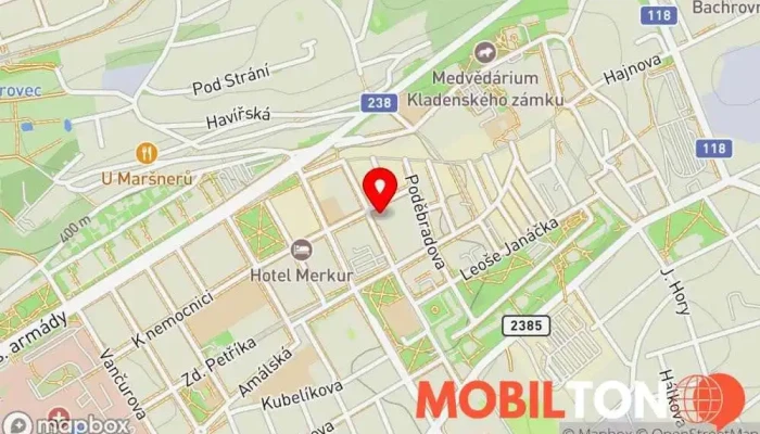 mapa Shock Restaurace, Koktejlový bar v Tyršova 3221/13