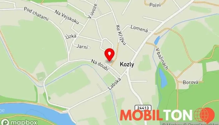 mapa Školní Jídelna Restaurace v Školní 74