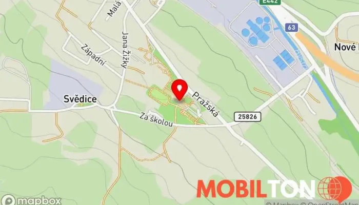 mapa Školní Jídelna Restaurace v Pražská 216