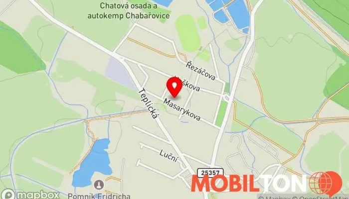 mapa Školní Jídelna Restaurace v Masarykova 559