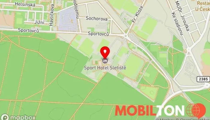 mapa Sleťák Bar Restaurace Restaurace v Rozdělov