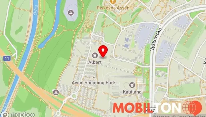 mapa Smarty.cz - OC Avion Prodej elektroniky, Prodejna příslušenství k mobilním telefonům, Prodej mobilních telefonů, Prodejna počítačového příslušenství, Prodejna hobby potřeb, Opravna mobilních telefonů, Prodej počítačových her v Ostrava-jih