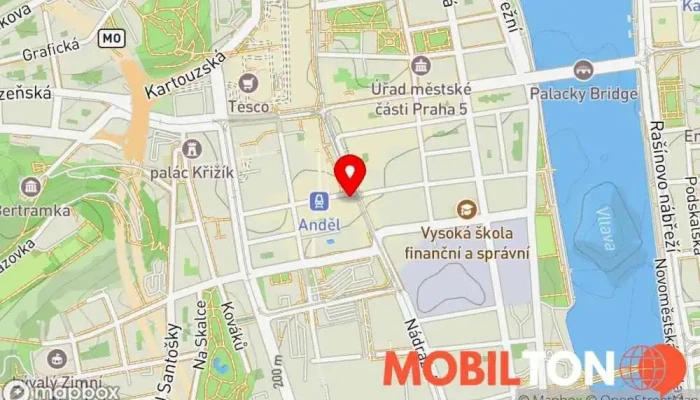 mapa Smíchovna Česká restaurace, Pivovar, Hospoda, Restaurace v Praha 5-Smíchov