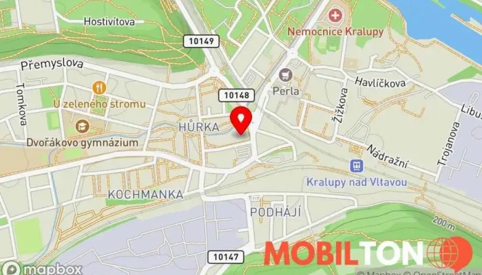 mapa SOBKA Bageterie Rychlé občerstvení, Hamburgerová restaurace v Nerudova 1094