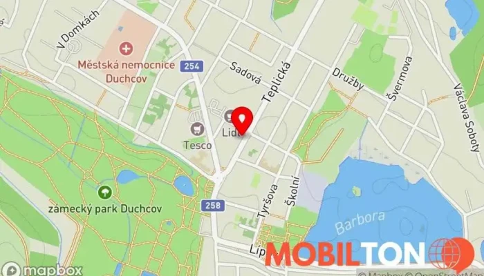 mapa Son+Há bistro Bistro v Teplická 425/29