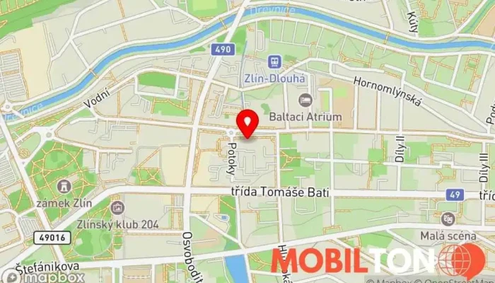 mapa Sony restaurant Restaurace jihovýchodní Asie v Kvítková 4323