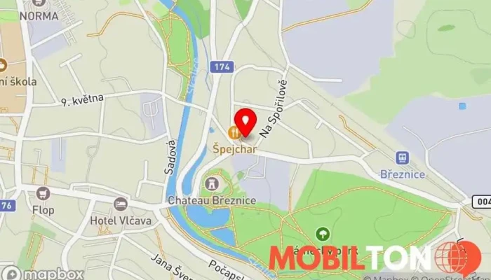 mapa Špejchar Restaurace v L. Kuby 14