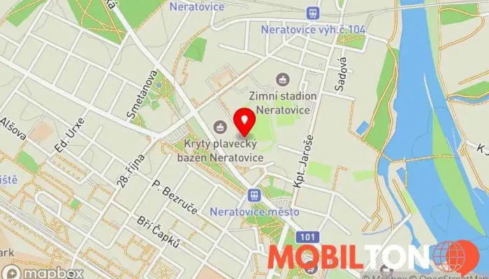 mapa Sport Club Fraja Sportovní bar v U Stadionu 901