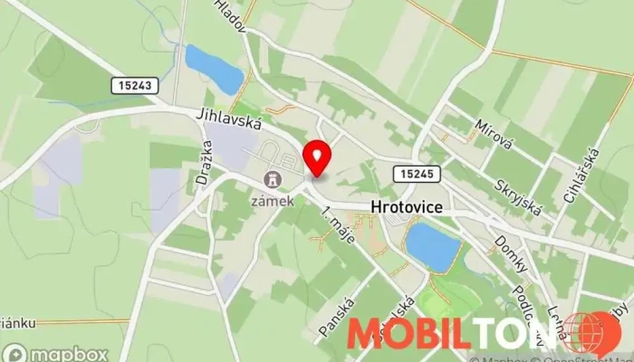 mapa Sport V Hotel Hotel, Sjezdové centrum, Restaurace, Sportovní komplex v nám. 8. května 219