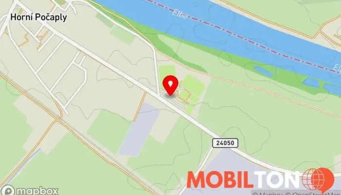 mapa Sportovní Areál Horní Počaply Sportovní komplex, Hostel, Sportovní bar v Horní Počaply 264 Horní Počaply