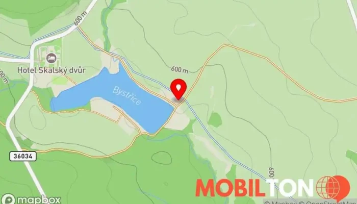 mapa Stánek u Skaláku Rychlé občerstvení v Lhota