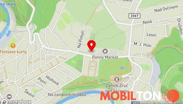 mapa Stánek u Tesca Restaurace v 1. máje 1043