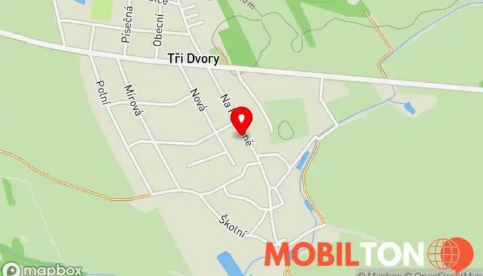 mapa Stará Hospoda Restaurace v Tři Dvory-Kolín 2
