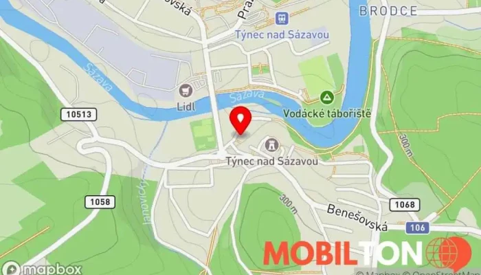 mapa Staročeská jídelna u Trojánků Restaurace v Pod Hradištěm 72