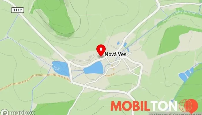 mapa Statek Český dvůr Ubytování na farmě, Penzion, Jízda na koni v Nová Ves