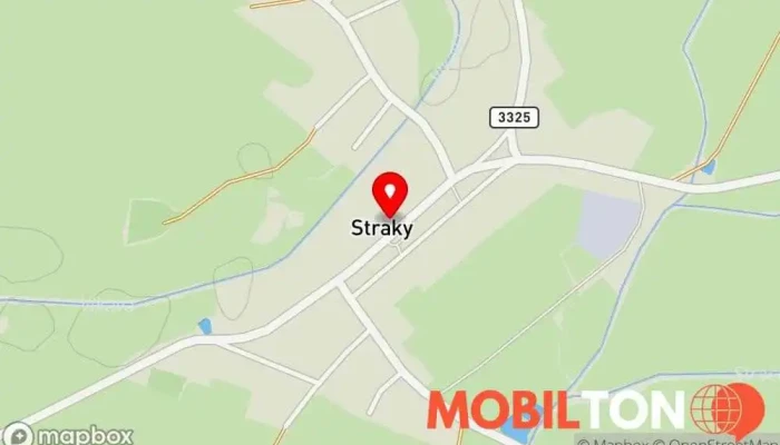 mapa Stracká restaurace Restaurace v Straky