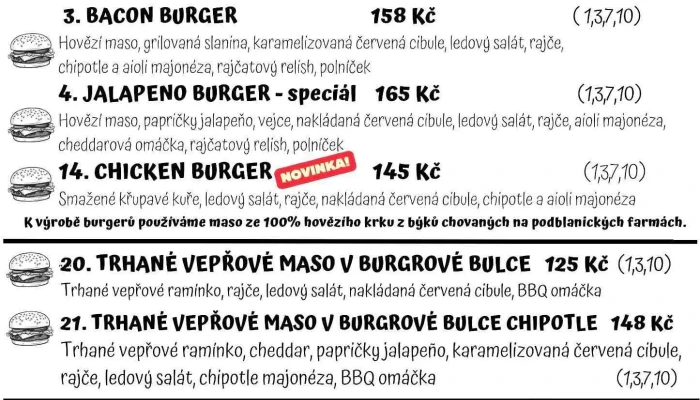 Street Food 414 -  Menu - Vnoučkova 1699