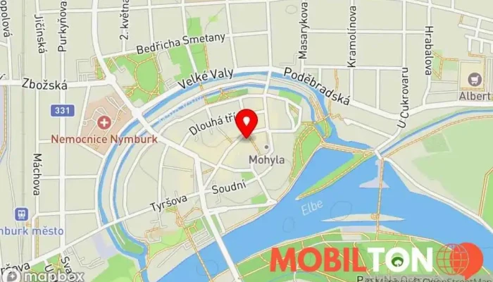 mapa Štrúdelník Pekařství, Kavárna v Býchory 116, 280 02 Kolín Palackého třída 49/14, 288 02