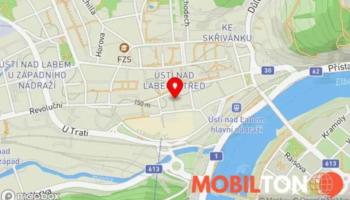 mapa ŠTÝBR - mobilní svět Prodej mobilních telefonů, Prodejna příslušenství k mobilním telefonům, Opravy počítačů, Opravna mobilních telefonů, Opravna malých zařízení v Ústí nad Labem-město